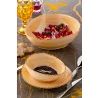 Servicio 12 Placas Rectangulares y Redondas de Diseño Moderno en Gres - Simba viadurini