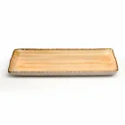 Servicio 12 Placas Rectangulares y Redondas de Diseño Moderno en Gres - Simba viadurini