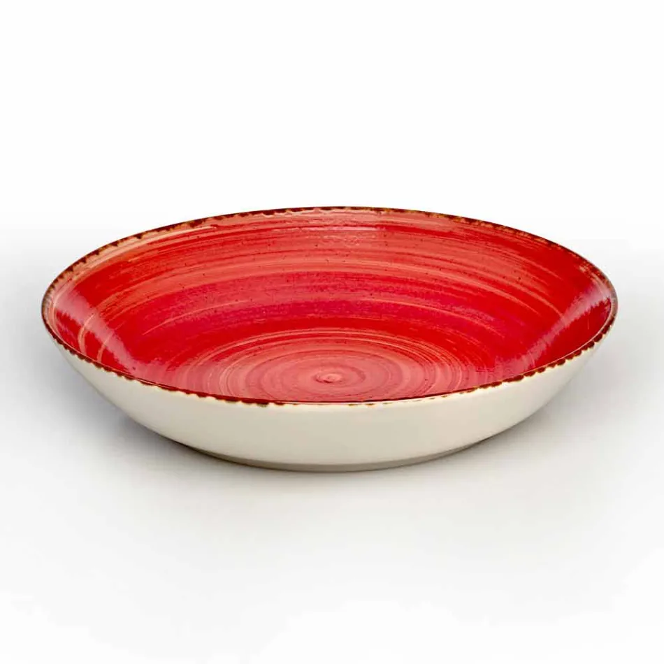 Servicio 12 Placas Rectangulares y Redondas de Diseño Moderno en Gres - Simba viadurini