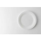 24 platos llanos elegantes en diseño de porcelana blanca - Doriana viadurini