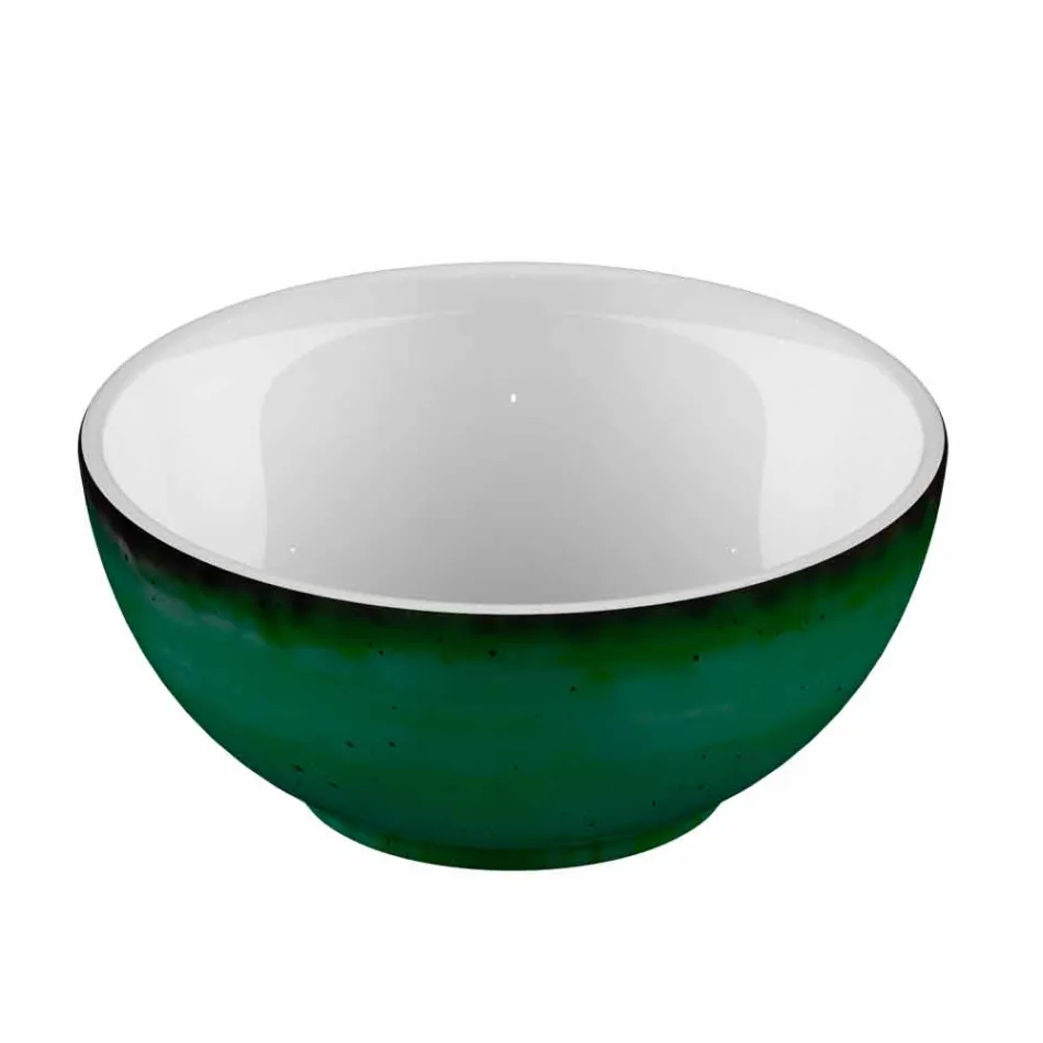 Servicio 6 Cuencos para Helados y 2 Cuencos en Porcelana Coloreada - Rurolo viadurini