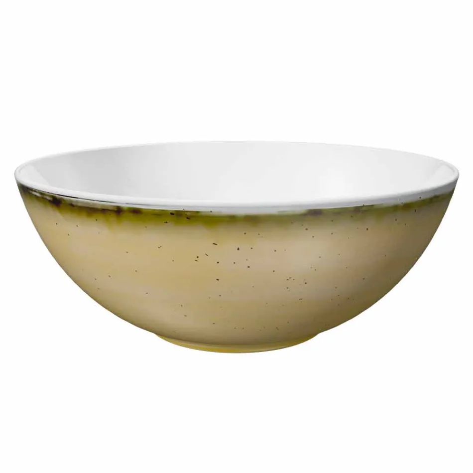 Servicio 6 Cuencos para Helados y 2 Cuencos en Porcelana Coloreada - Rurolo viadurini