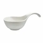 Servicio de aperitivo 12 piezas Placas modernas de diseño de porcelana blanca - Nalah viadurini