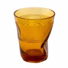 Set de 6 vasos de agua de vidrio coloreado Diseño particular - Sarabi viadurini