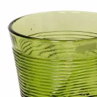 Set de 6 vasos de agua de vidrio coloreado Diseño particular - Sarabi viadurini