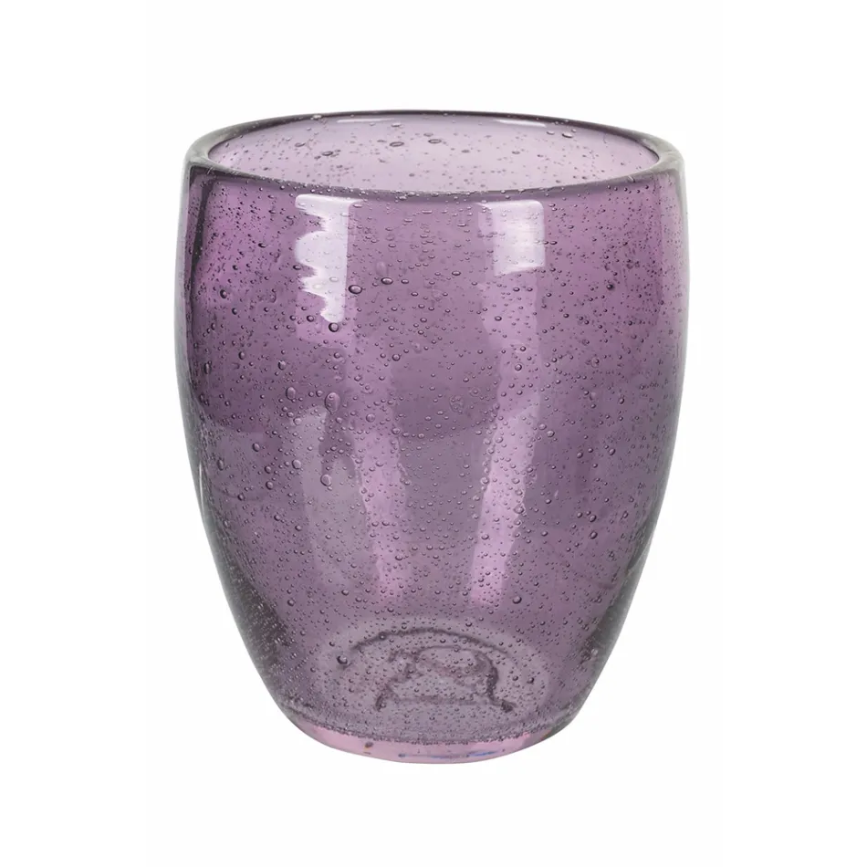 Vasos de agua de vidrio soplado de colores de 12 piezas - Guerrero viadurini