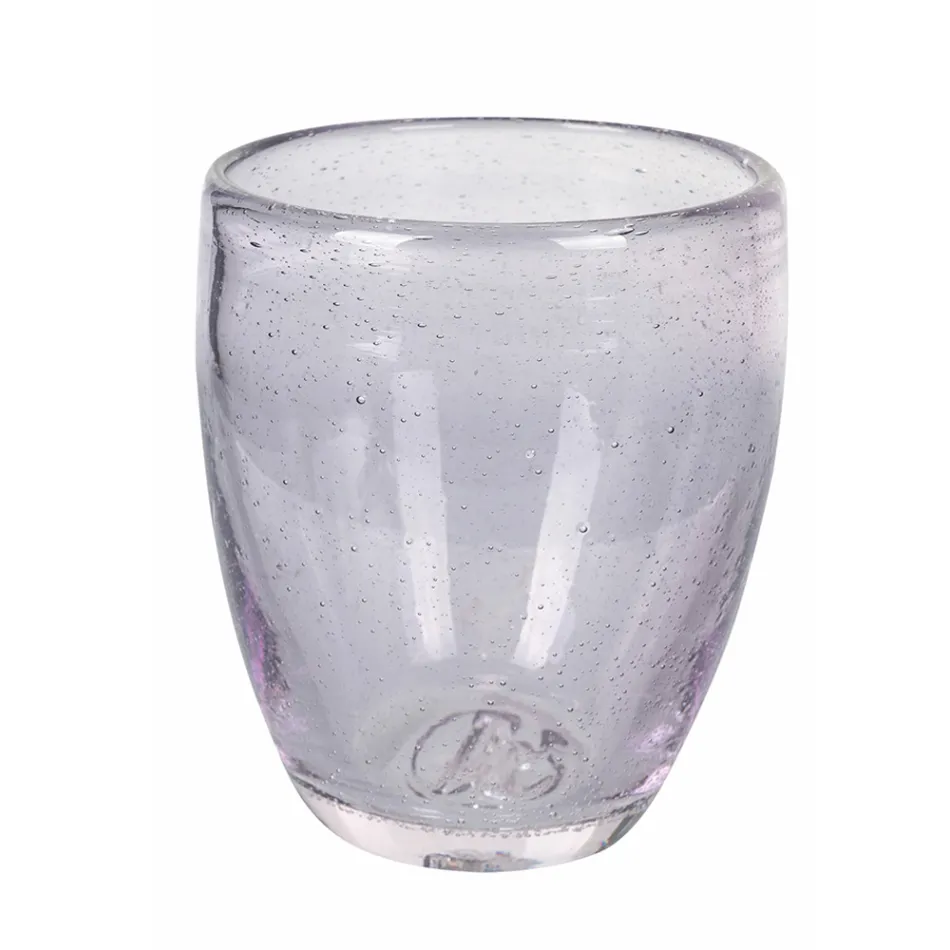 Vasos de agua de vidrio soplado de colores de 12 piezas - Guerrero viadurini