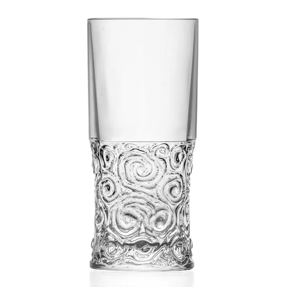 Servicio de Vasos Highball en Eco Crystal Audace Decoración 12 Piezas - Ritmo viadurini
