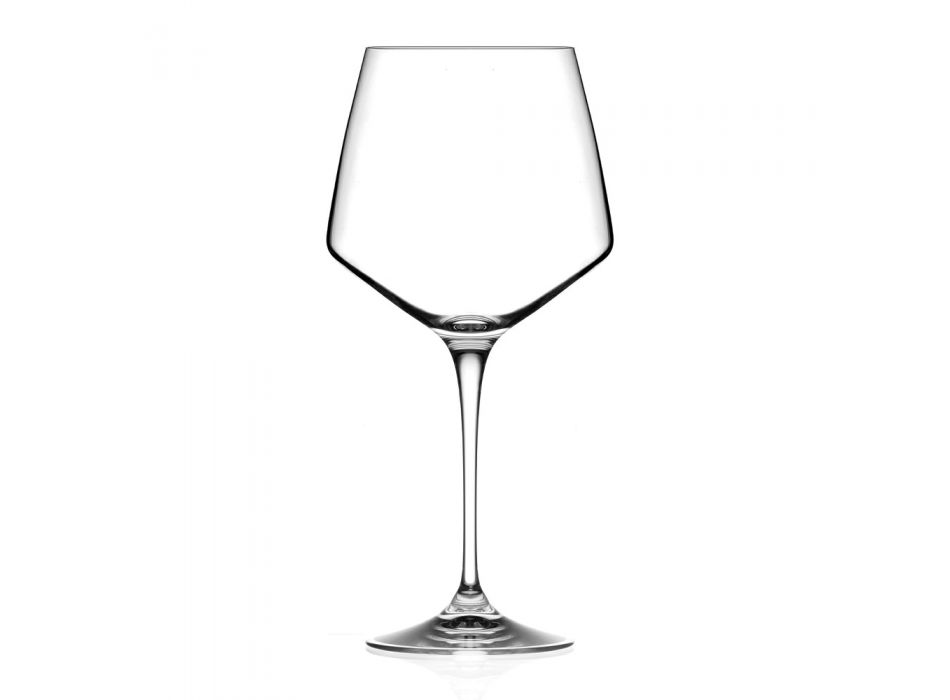 Juego de 12 copas de vino minimalistas de cristal ecológico rojo o blanco - Etera viadurini