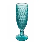 Juego de Copa Flauta en Vidrio de Colores y Diferentes Decoraciones 12 Piezas - Mixta viadurini