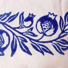 Servicio de desayuno de lino con una sola pieza hecha a mano - Marcas viadurini