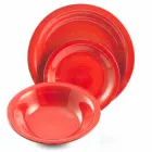 Vajilla con platos de colores 18 piezas en gres moderno - Abruzos viadurini