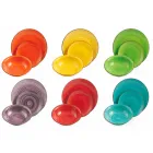 Vajilla con platos de colores 18 piezas en gres moderno - Abruzos viadurini