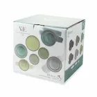 Vajilla Set Platos de colores Diseño completo de 18 piezas - Osteria viadurini