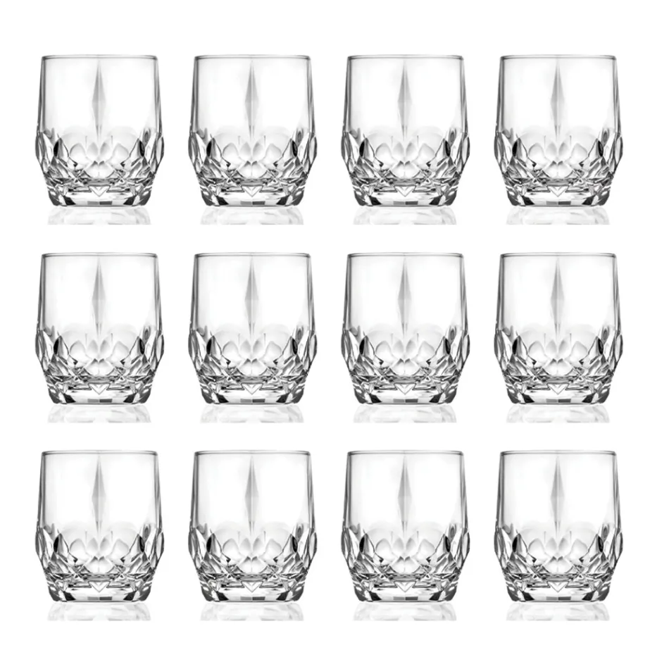 Servicio de Vasos de Whisky Cristal Ecológico 12 Piezas - Bromeo viadurini