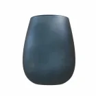 Juego de vasos de agua de vidrio coloreado moderno, 12 piezas - Borde viadurini