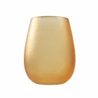 Juego de vasos de agua de vidrio coloreado moderno, 12 piezas - Borde viadurini