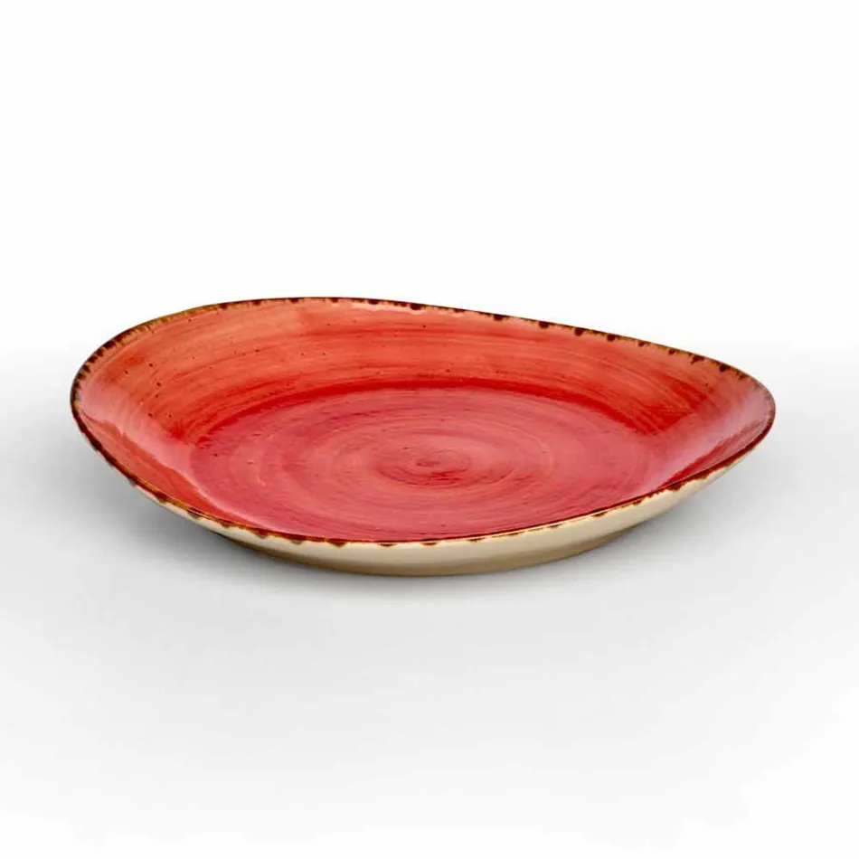 Conjunto de 16 platos de diseño moderno en elegante gres de colores - Simba viadurini