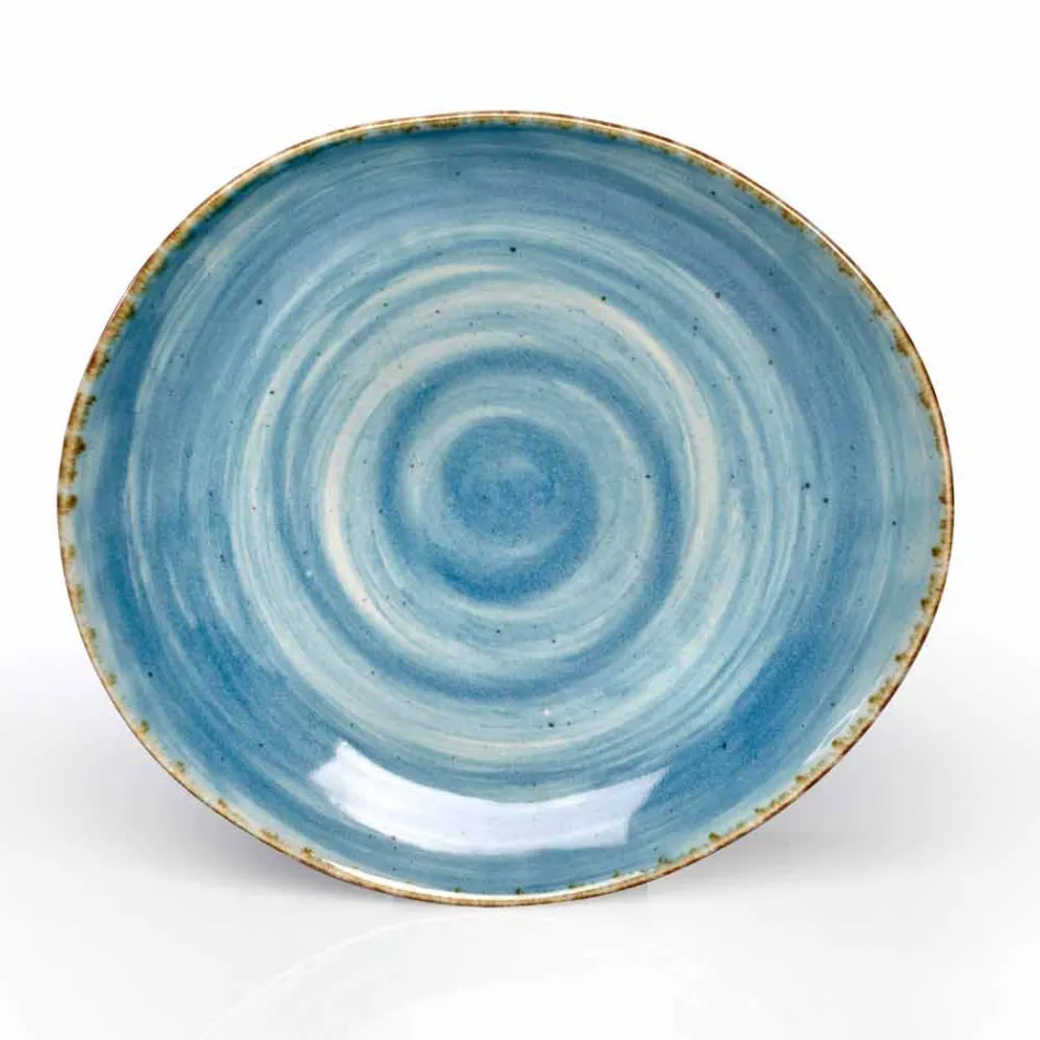 Conjunto de 16 platos de diseño moderno en elegante gres de colores - Simba viadurini