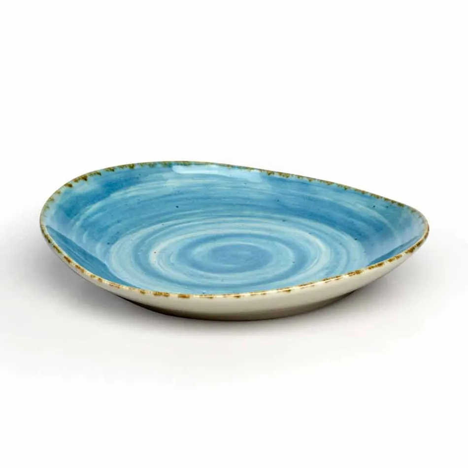 Conjunto de 16 platos de diseño moderno en elegante gres de colores - Simba viadurini