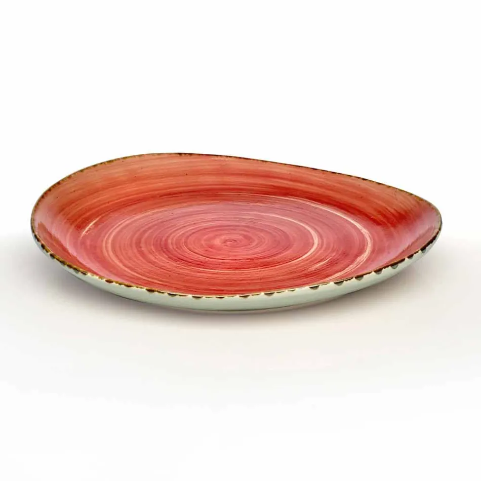 Conjunto de 16 platos de diseño moderno en elegante gres de colores - Simba viadurini