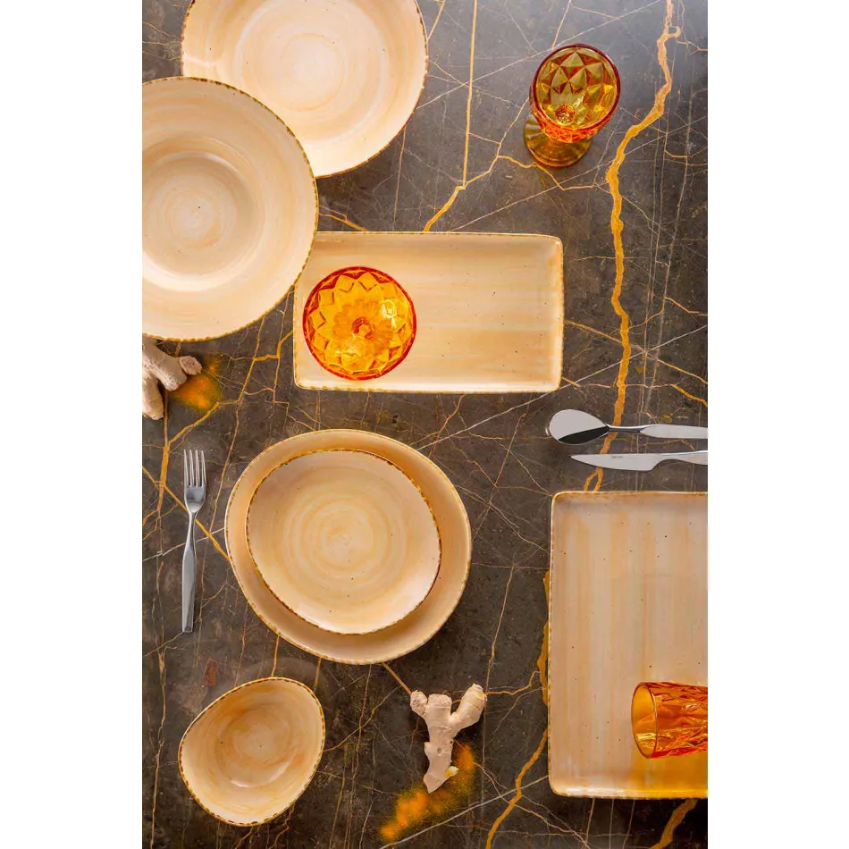 Juego de 20 placas de colores modernos de gres de diseño elegante - Simba viadurini