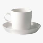 Servicio de taza de café, té y desayuno 30 piezas de porcelana blanca - Egle viadurini