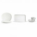 Set de platos modernos de aperitivo de porcelana 36 piezas - Nalah
