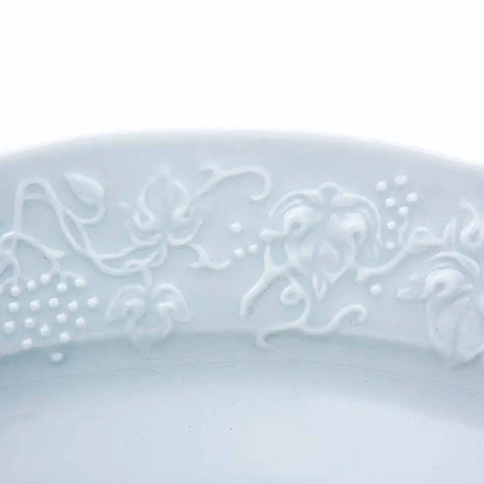 Juego de 27 elegantes platos de diseño de porcelana blanca - Gimignano viadurini