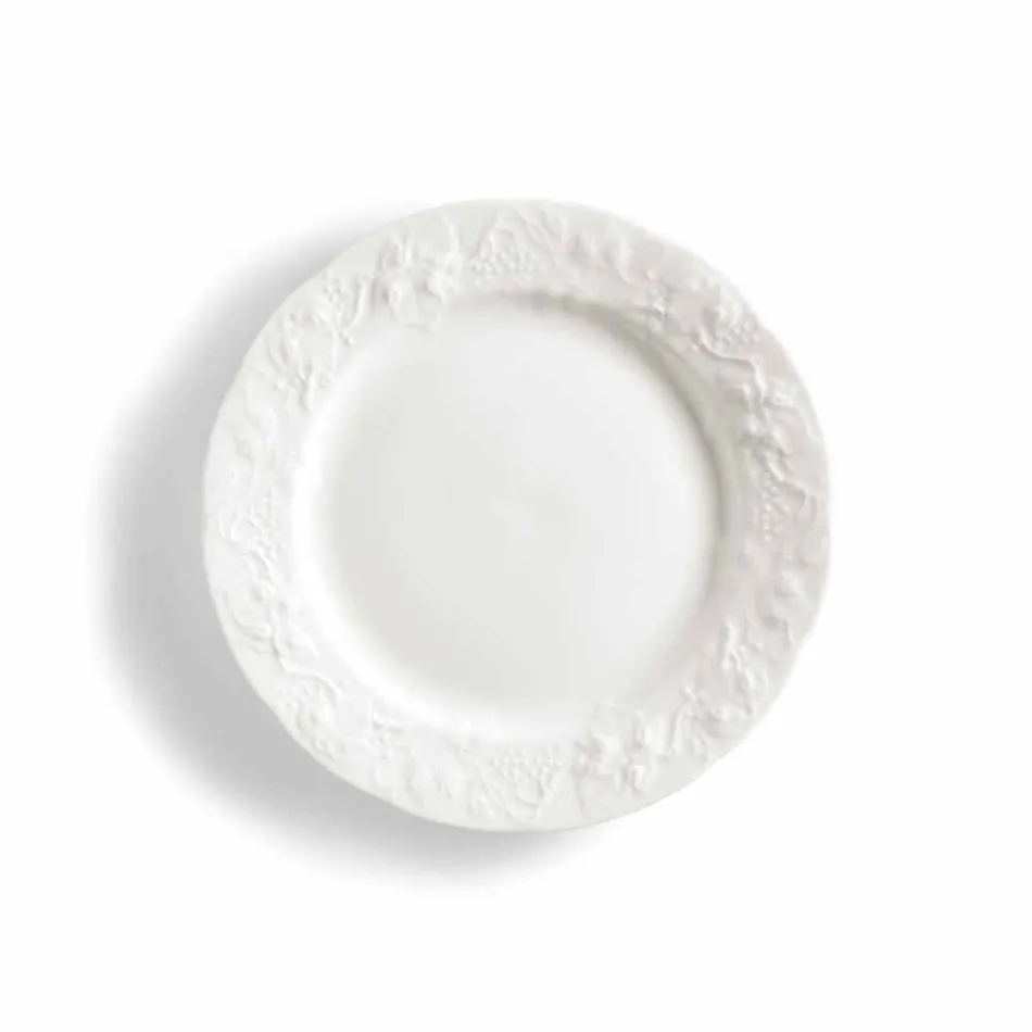 Juego de 27 elegantes platos de diseño de porcelana blanca - Gimignano viadurini