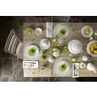Juego de 27 elegantes platos de diseño de porcelana blanca - Gimignano viadurini