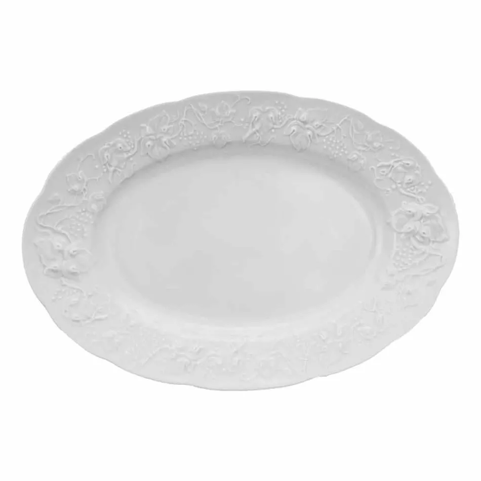 Juego de 27 elegantes platos de diseño de porcelana blanca - Gimignano viadurini