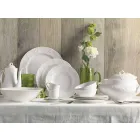 Juego de 27 elegantes platos de diseño de porcelana blanca - Gimignano viadurini