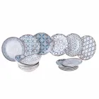 Vajilla de Porcelana de 18 Piezas en 2 Acabados Diferentes - Jamais viadurini