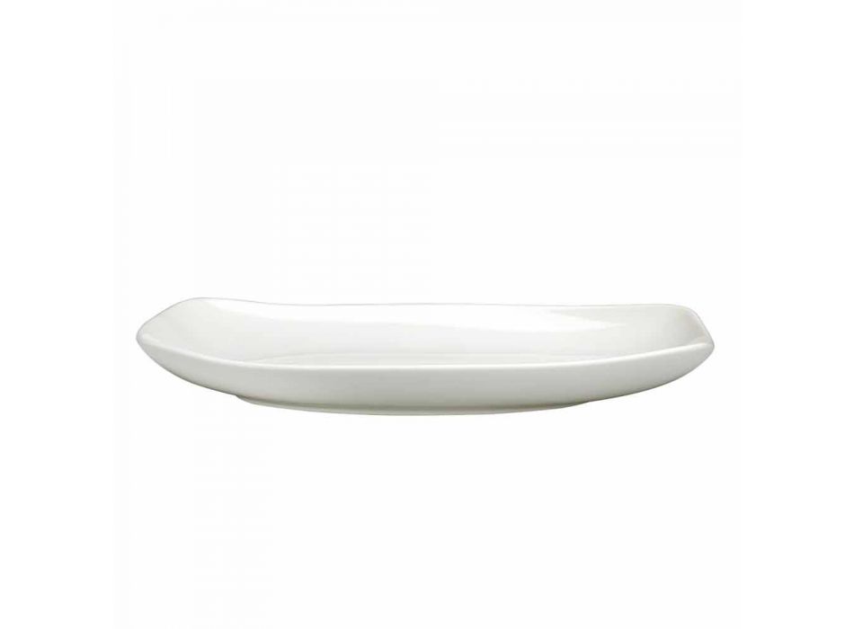 Servicio de cena o platos de porcelana blanca - Nalah viadurini