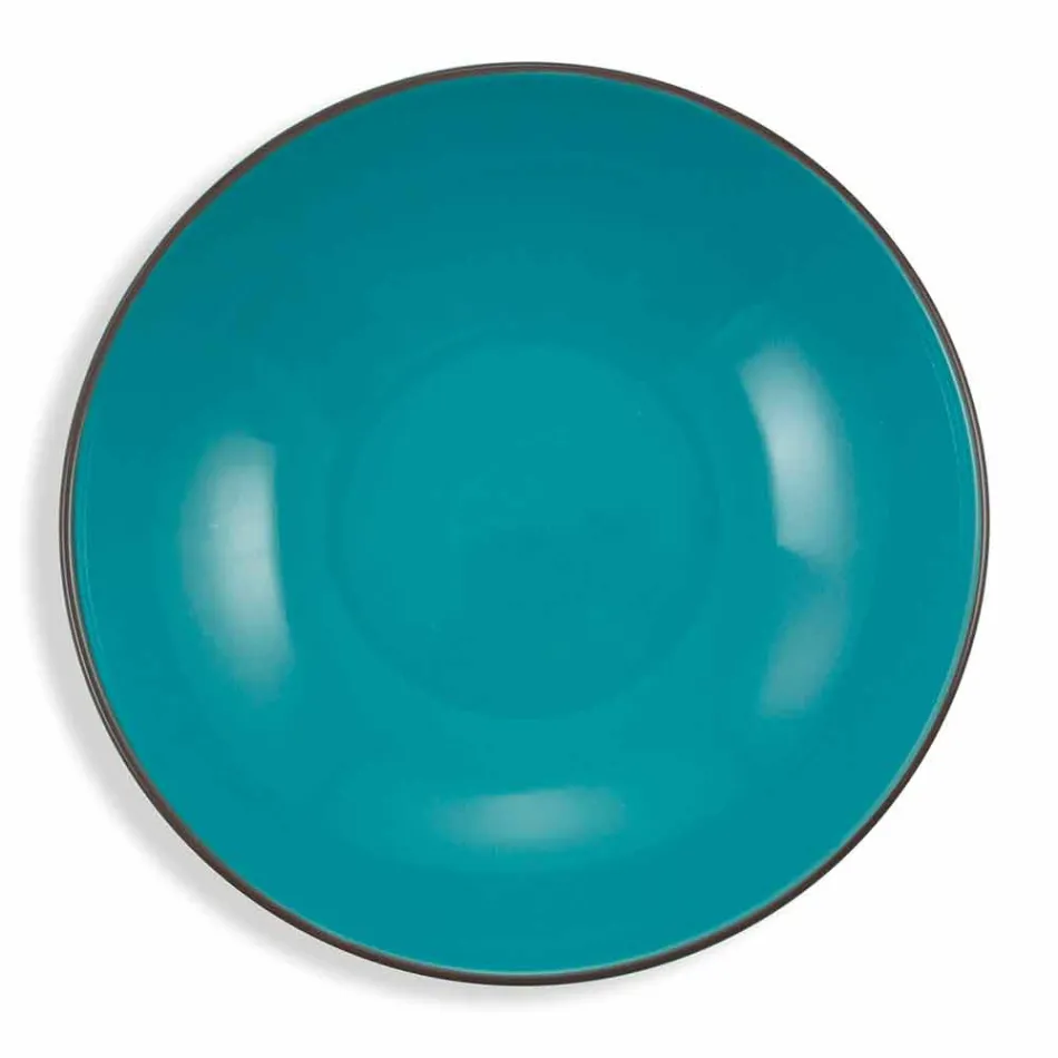 Juego de Vajilla Porcelana de Porcelana de Colores Moderna 18 Piezas - Timesquare viadurini