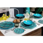 Juego de Vajilla Porcelana de Porcelana de Colores Moderna 18 Piezas - Timesquare viadurini