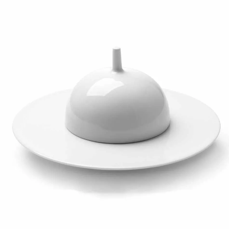 Moderno y elegante juego de vajilla en porcelana 24 piezas - telescopio viadurini