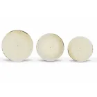 Plato llano moderno de 18 piezas de porcelana coloreada - Rurolo viadurini