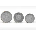 Plato llano moderno de 18 piezas de porcelana coloreada - Rurolo viadurini