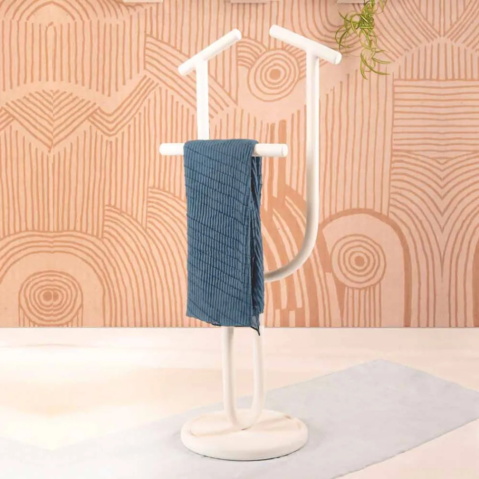 Perchero de diseño en acero pintado RAL Made in Italy - Arcano viadurini