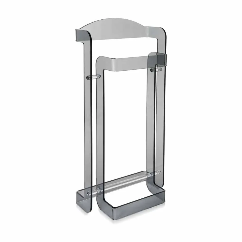 Soporte de valet de diseño moderno en plexiglás Mose, hecho en Italia viadurini