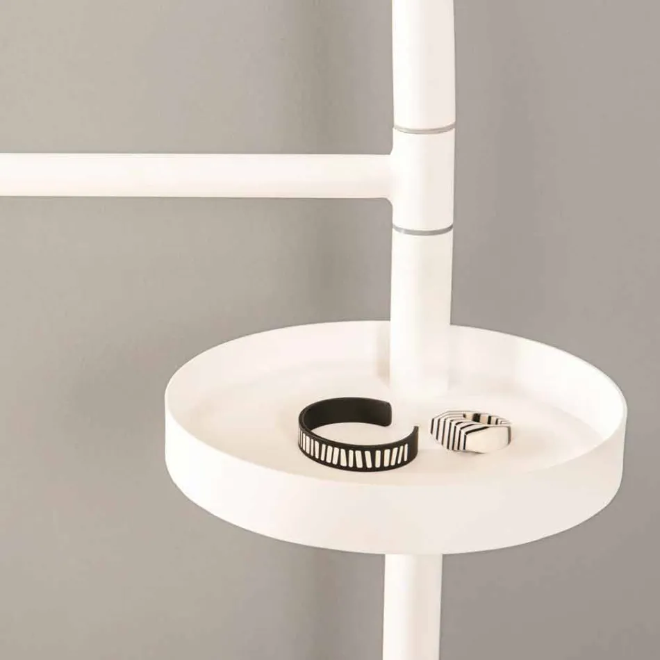 Perchero valet moderno en acero pintado RAL de diseño Made in Italy - Mirello viadurini