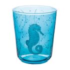 Set de 12 vasos de agua de 315 ml en cristal con decoración marina - pez viadurini