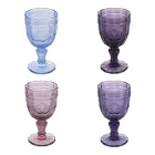 Set de 12 Copas de Vidrio 265 ml con Decoración Arabesca - Árabe viadurini