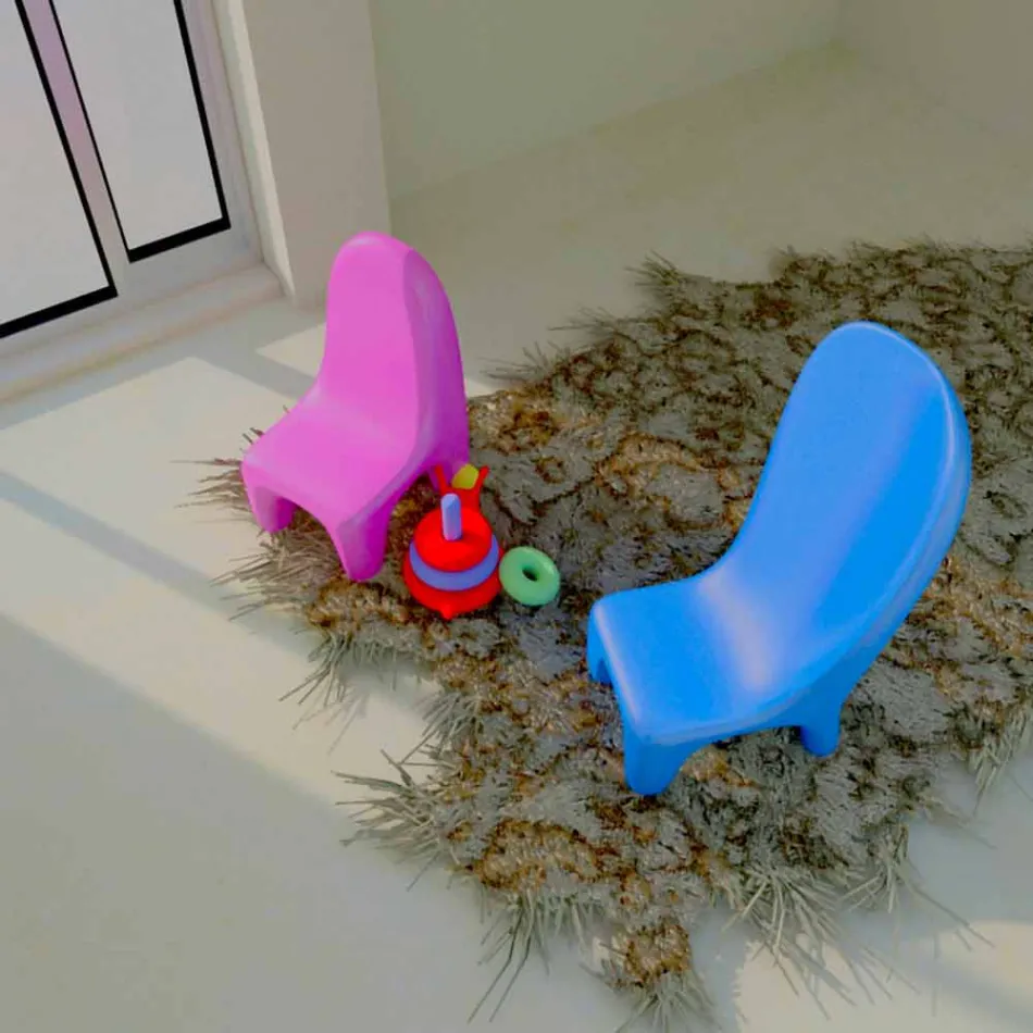 Set 2 sillas infantiles Loriblanche Made in Italy viadurini