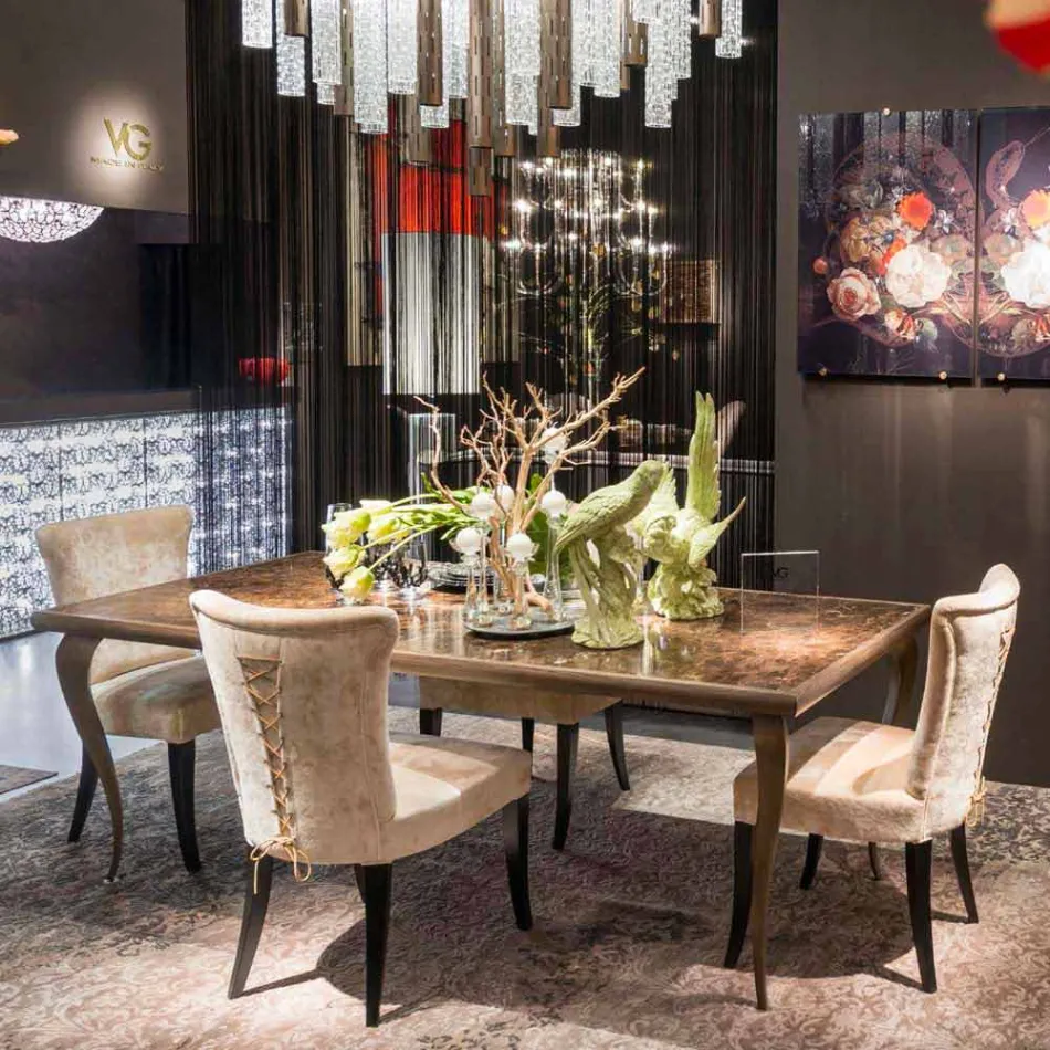 Septiembre 2 sillas estilo hermoso tapizado de color époque Crudo dedos viadurini