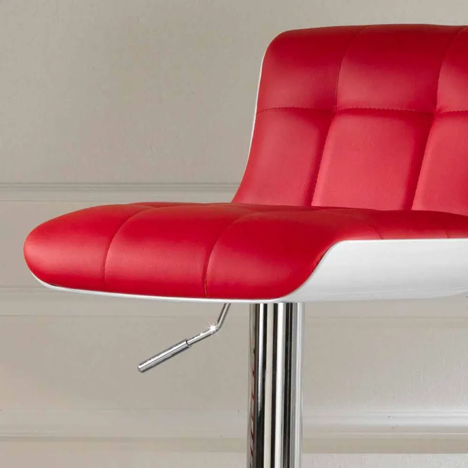 2 de septiembre taburetes tapizados de diseño, regulables en altura Ida viadurini