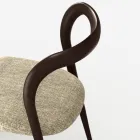 Juego de 4 elegantes sillas de comedor de madera maciza, fabricadas en Italia - Numa viadurini