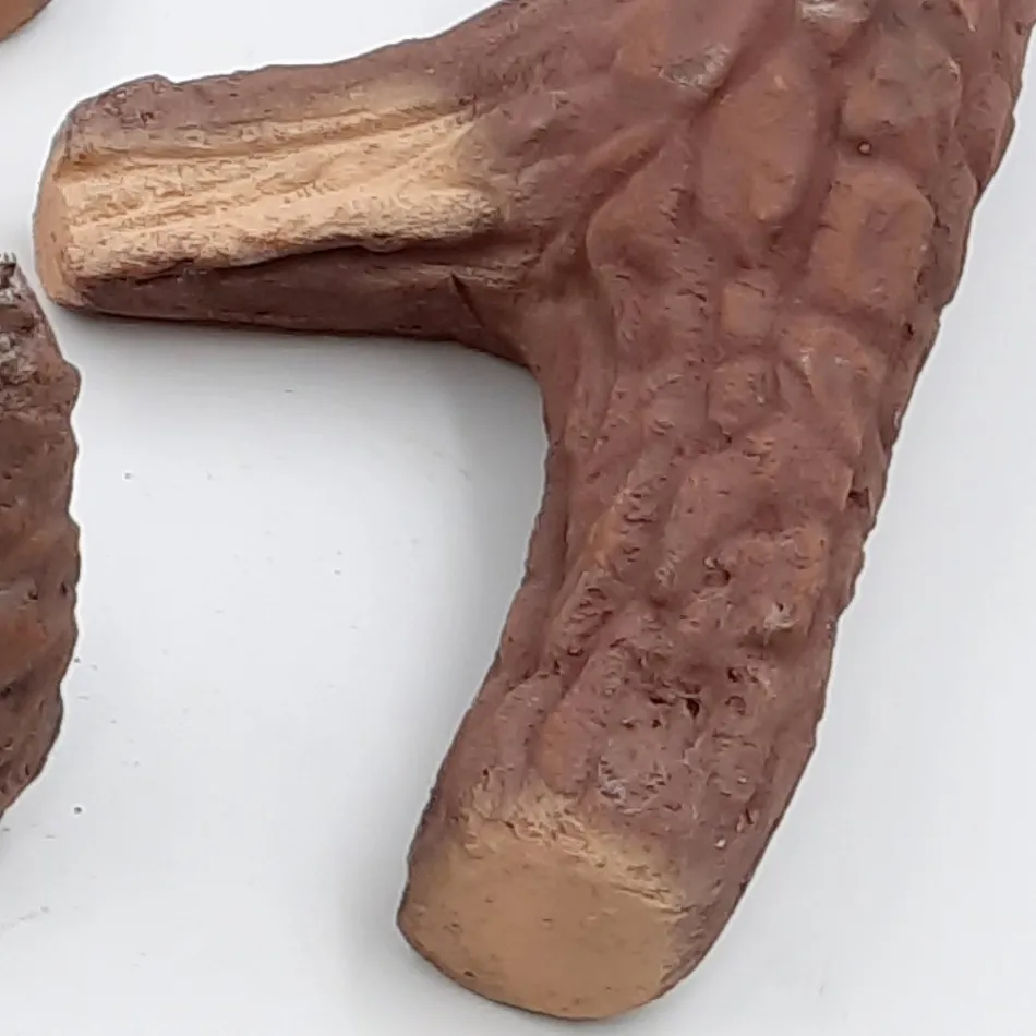 Set de 9 Leñas de Yeso Ignífugo para Decoración de Biochimeneas - Rio viadurini